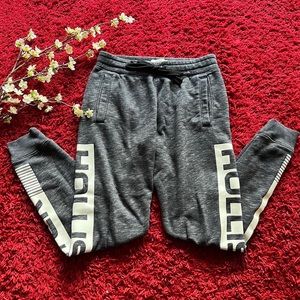 Men’s Grey Printed Hollister Sweatpants